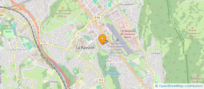 localisation de l'entreprise SAS RF CONSULTING à LA RAVOIRE