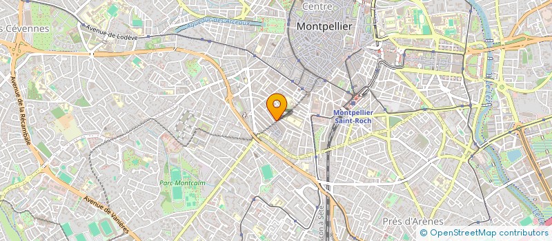 localisation de l'entreprise SAS RHC à MONTPELLIER
