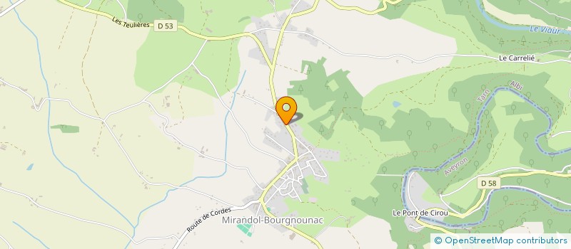 localisation de l'entreprise SAS RICHARD FILS à MIRANDOL-BOURGNOUNAC