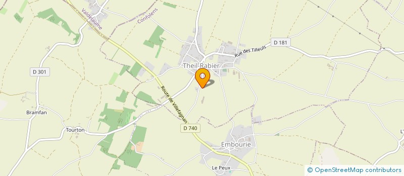 localisation de l'entreprise SAS RIMBERT à THEIL-RABIER