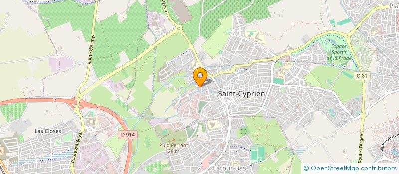 localisation de l'entreprise SAS RNPJ  ST CYPRIEN