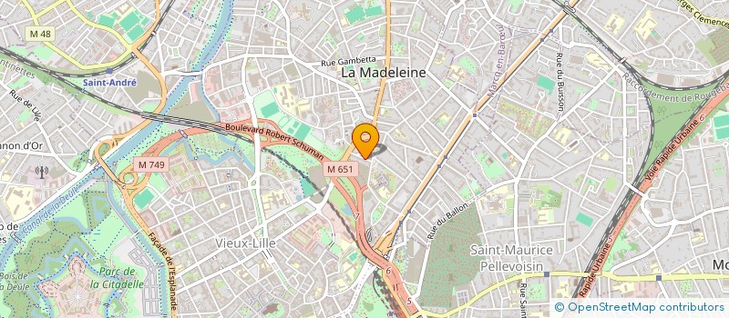 localisation de l'entreprise SAS RO.MA à LA MADELEINE