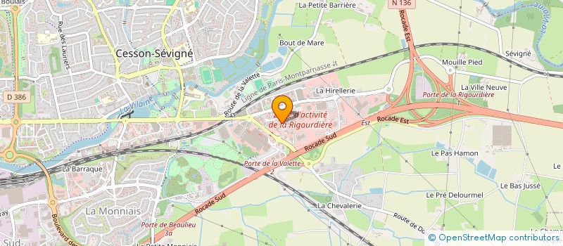 localisation de l'entreprise SAS ROAZHON CONCIERGERIE  CESSON-SEVIGNE