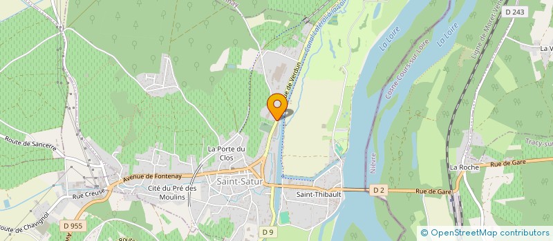 localisation de l'entreprise SAS ROBINEAU à SAINT-SATUR