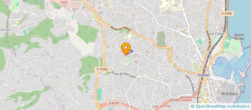 localisation de l'entreprise SAS ROC TAVEL à ANTIBES