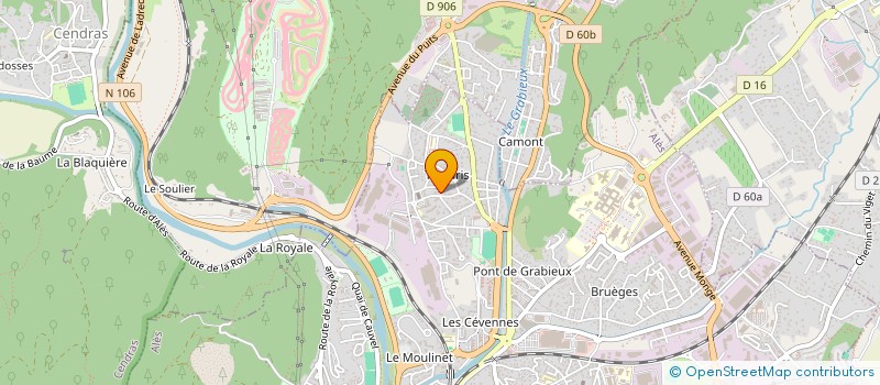 localisation de l'entreprise SAS ROC TOMBE à ALES
