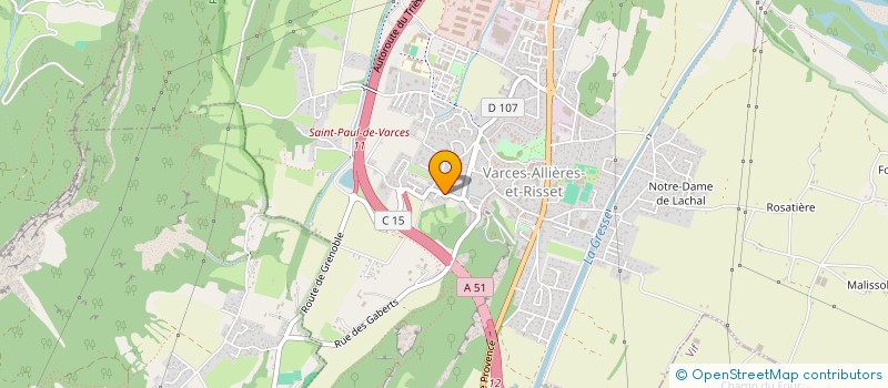 localisation de l'entreprise SAS ROCHARD  VARCES-ALLIERES-ET-RISSET