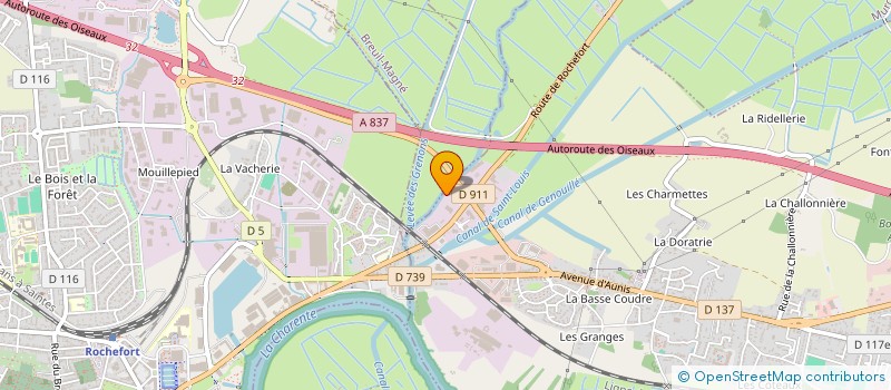 localisation de l'entreprise SAS ROCHEFORT PONT NEUF  TONNAY-CHARENTE