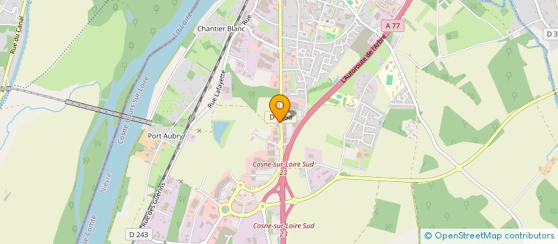 localisation de l'entreprise SAS RODEOPIZZA à COSNE-COURS-SUR-LOIRE