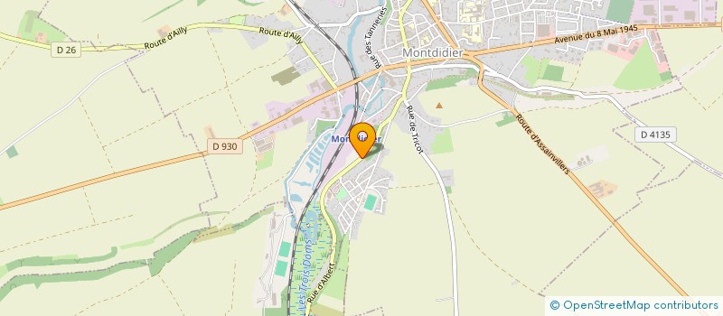 localisation de l'entreprise SAS ROGER MATHIEU à MONTDIDIER