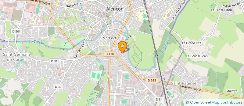 localisation de l'entreprise SAS ROLLO HOLDING à ALENCON