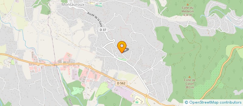 localisation de l'entreprise SAS ROMEO SEBASTIEN à MONTAUROUX