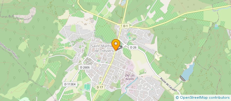 localisation de l'entreprise SAS ROMO  SAINT-MATHIEU-DE-TREVIERS