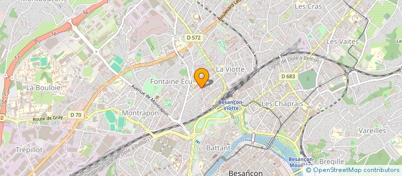 localisation de l'entreprise SAS RONDOT SERVICES à BESANCON