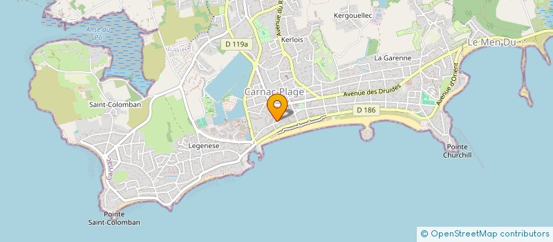 localisation de l'entreprise SAS ROSE à CARNAC