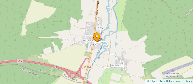 localisation de l'entreprise SAS ROSE  VILLE-SOUS-LA-FERTE