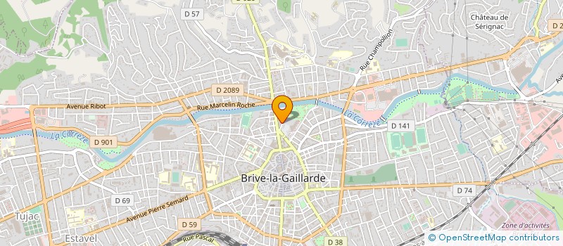 localisation de l'entreprise SAS ROSI TRATTORIA à BRIVE-LA-GAILLARDE