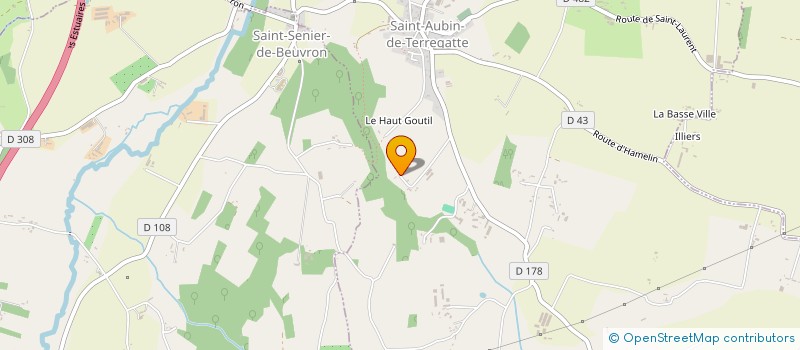 localisation de l'entreprise SAS ROUET STALLIONS  SAINT-AUBIN-DE-TERREGATTE