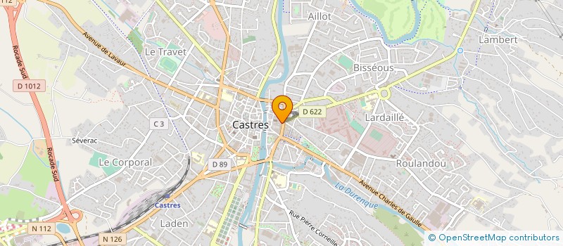 localisation de l'entreprise SAS ROUMIEU BOISSONS  CASTRES