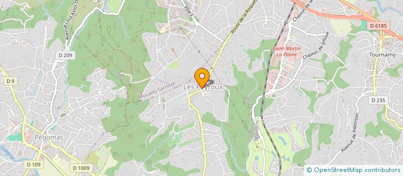 localisation de l'entreprise SAS ROUSSEAU FREDERIC à LA ROQUETTE-SUR-SIAGNE