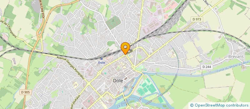 localisation de l'entreprise SAS ROUX OLLIN à DOLE
