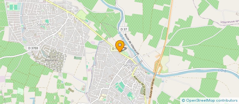 localisation de l'entreprise SAS ROXY HOLDING  SERIGNAN