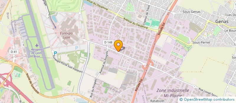 localisation de l'entreprise SAS ROYET  CHASSIEU