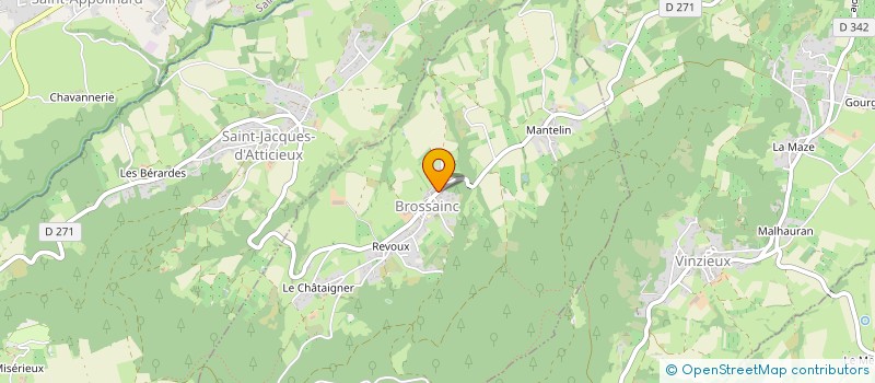 localisation de l'entreprise SAS ROZOLINE  BROSSAINC