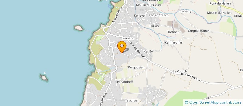 localisation de l'entreprise SAS RP  PLOUARZEL