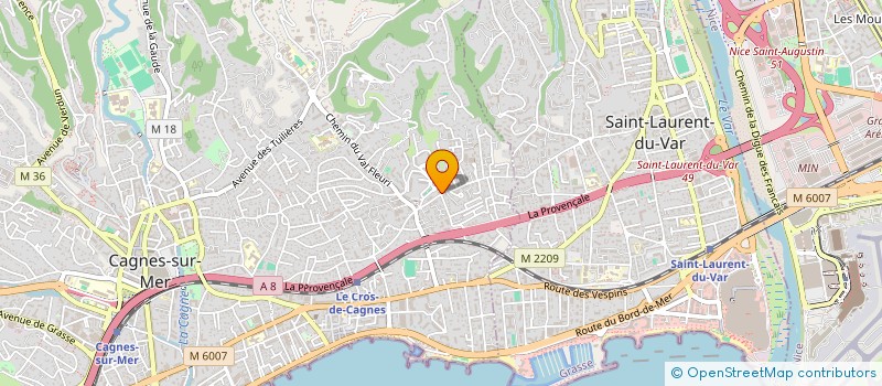 localisation de l'entreprise SAS RUBY DRIVER à CAGNES-SUR-MER