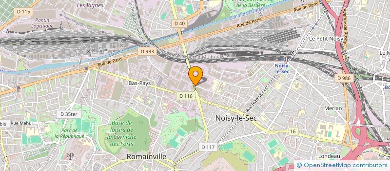localisation de l'entreprise SAS RUE DE VAUJOURS à NOISY-LE-SEC
