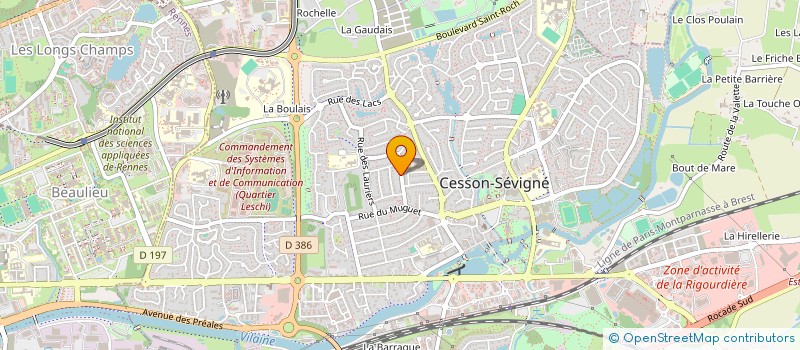 localisation de l'entreprise SAS RUE DU PRESSING à CESSON-SEVIGNE