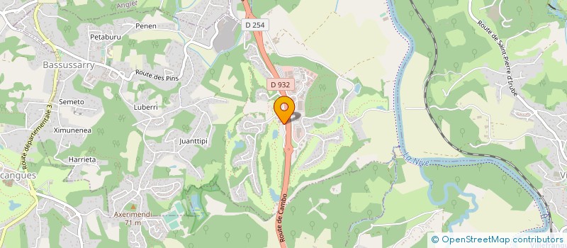 localisation de l'entreprise SAS RULLAND  BIDART