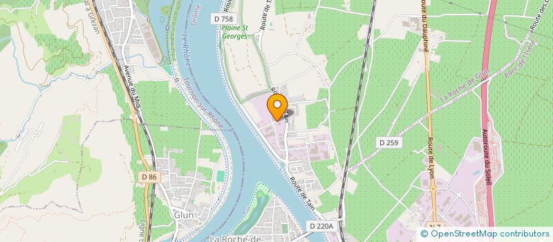 localisation de l'entreprise SAS RYG  LA ROCHE-DE-GLUN