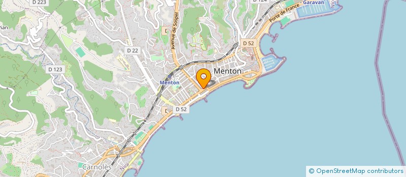 localisation de l'entreprise SAS RYWAN à MENTON