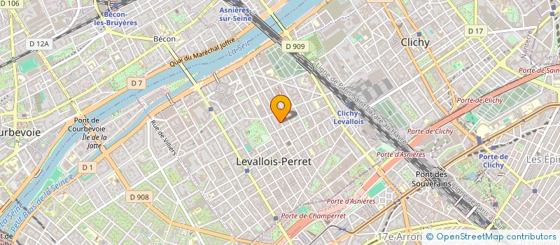localisation de l'entreprise SAS S BERGOT  LEVALLOIS-PERRET