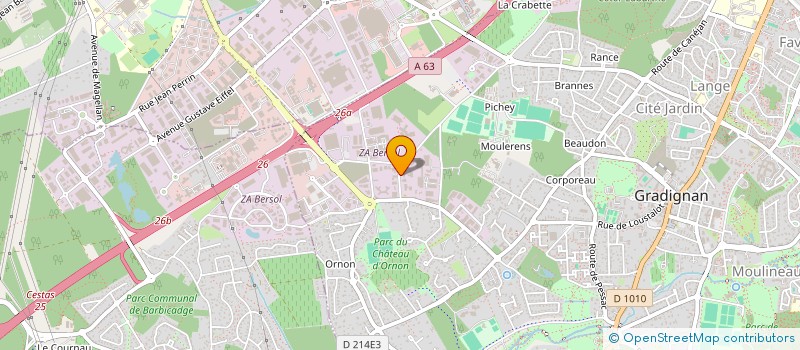 localisation de l'entreprise SAS S.E.T.I.B SOCIETE NOUVELLE à GRADIGNAN