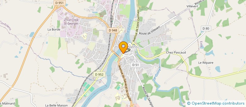 localisation de l'entreprise SAS S GRINHAM FRANCE  CONFOLENS