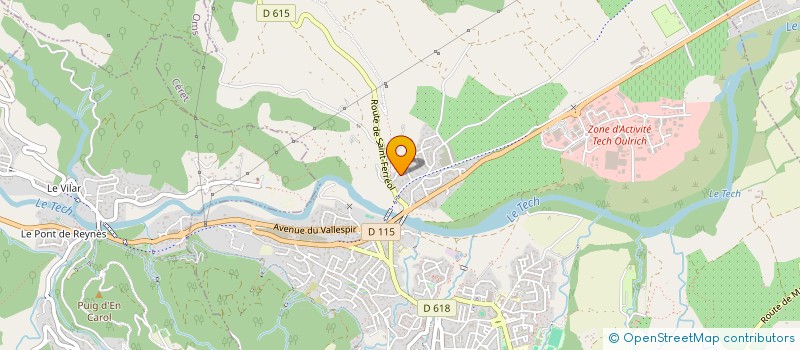 localisation de l'entreprise SAS S.I.M.G  CERET