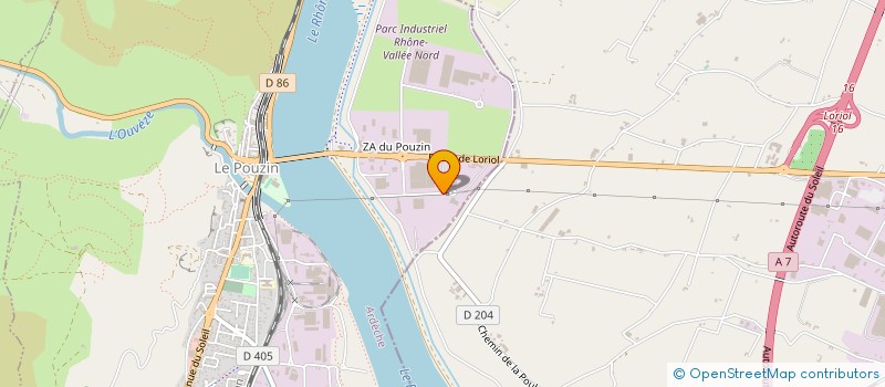 localisation de l'entreprise SAS S.L.P.I.  LE POUZIN