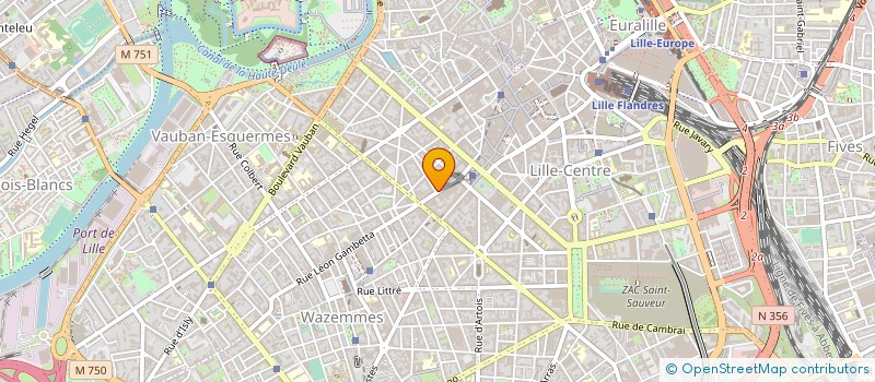 localisation de l'entreprise SAS S & M à LILLE