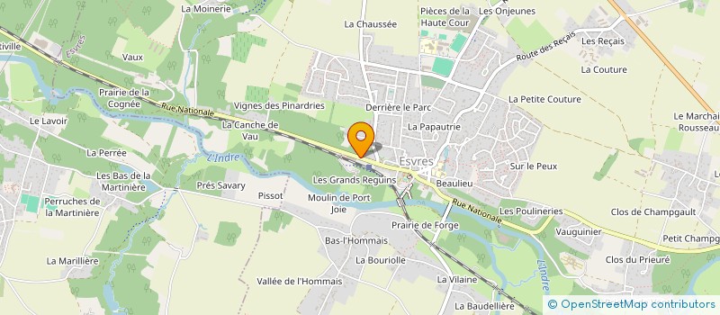 localisation de l'entreprise SAS S.P.  SAINT-AVERTIN