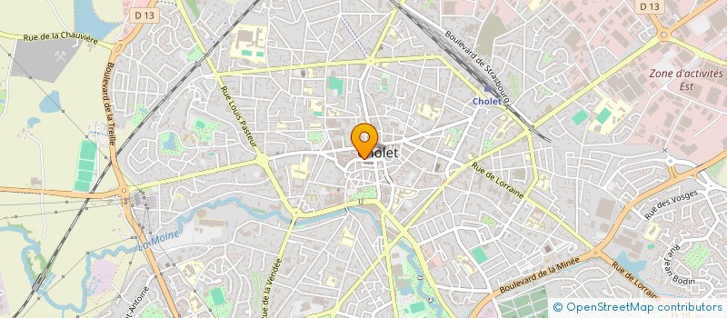 localisation de l'entreprise SAS S2B GASTRO à CHOLET