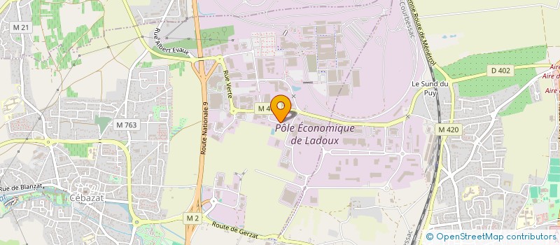 localisation de l'entreprise SAS S3P à CEBAZAT