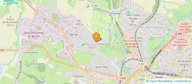 localisation de l'entreprise SAS SAGA  ONET-LE-CHATEAU