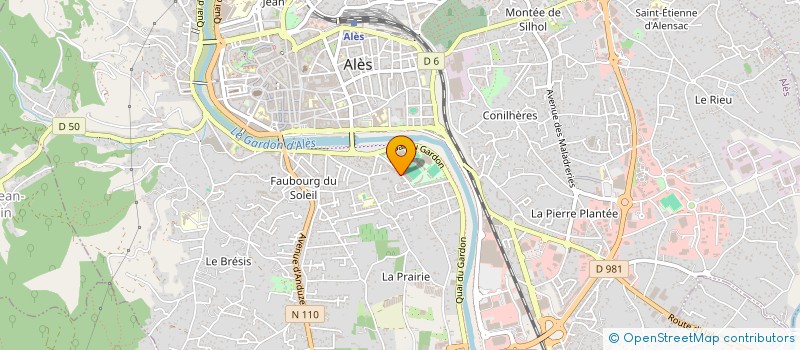 localisation de l'entreprise SAS SAINT DENIS à ALES