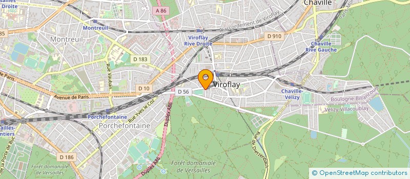 localisation de l'entreprise SAS SAINT LOUIS  VIROFLAY