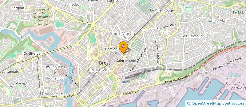 localisation de l'entreprise SAS SAINT-MICHEL à BREST