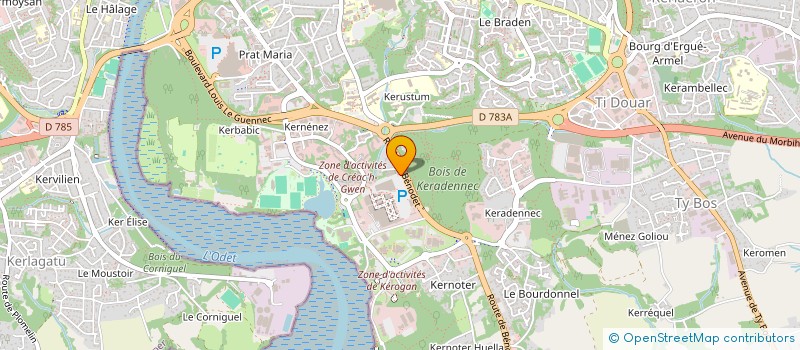 localisation de l'entreprise SAS SAJO à QUIMPER