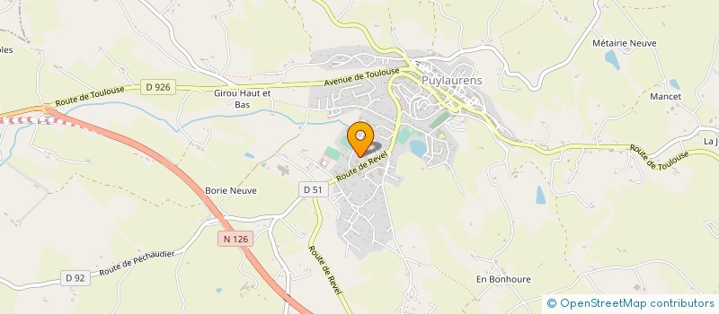 localisation de l'entreprise SAS SALAS DVC  PUYLAURENS